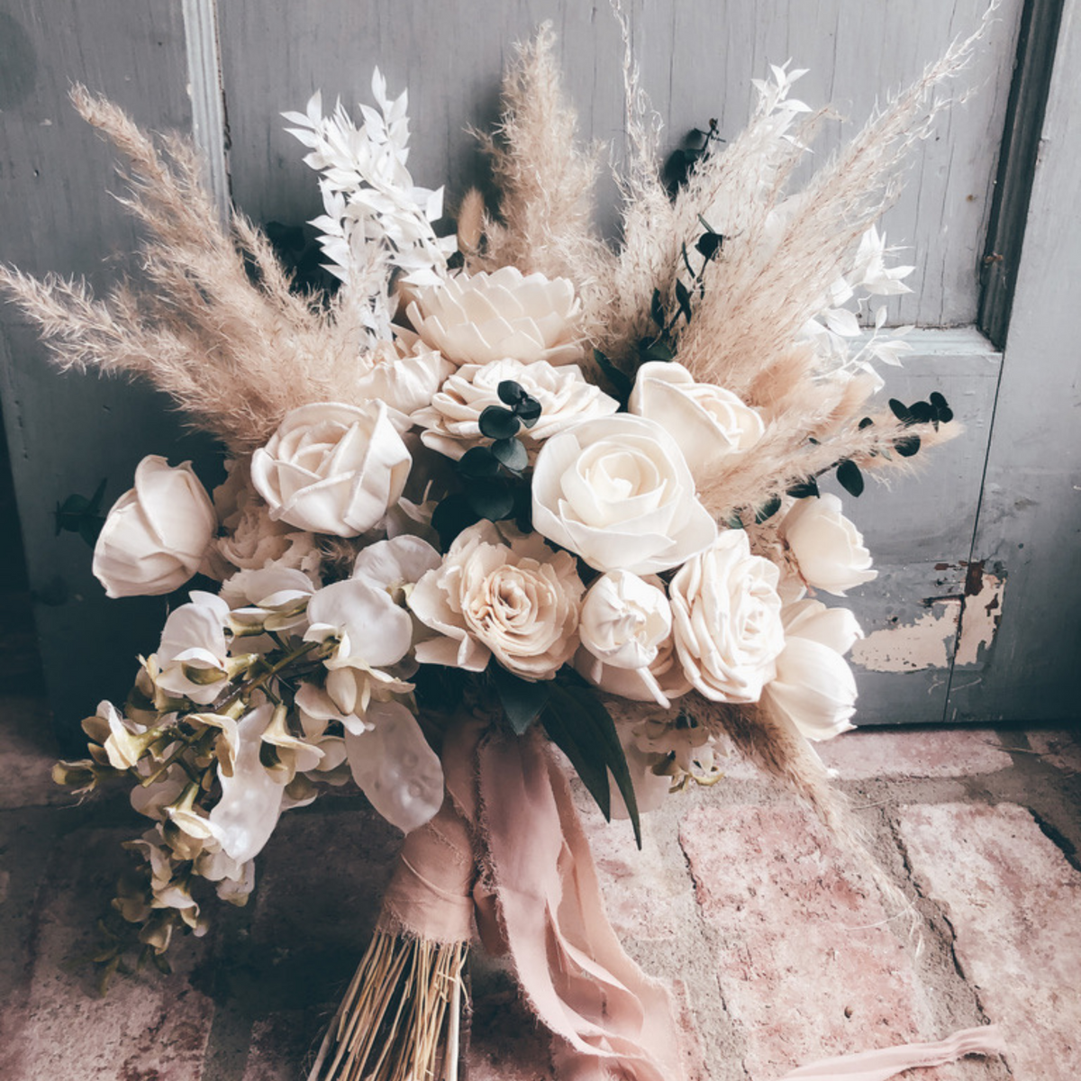 luxe dried flower arrangement