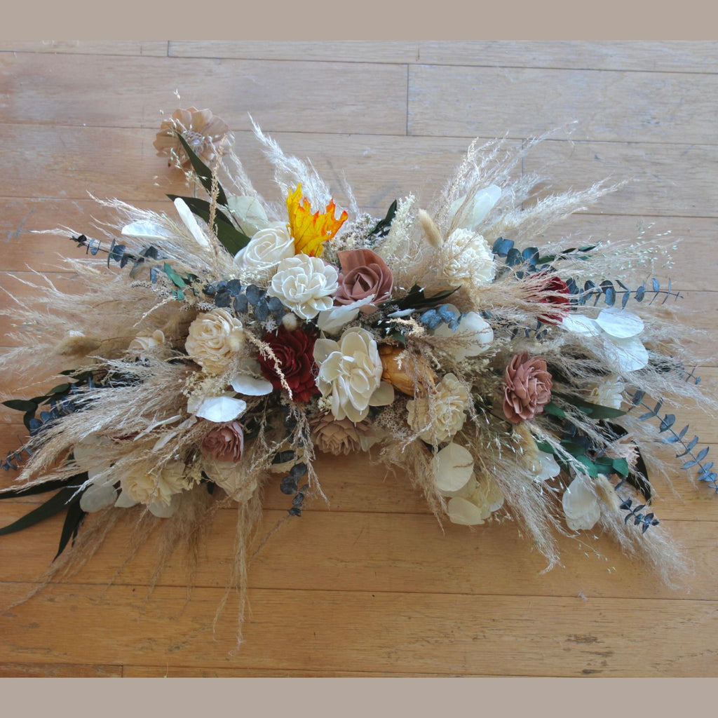 DIY KIT Katherines Collection Boho Sola Flower Bouquet Ivory