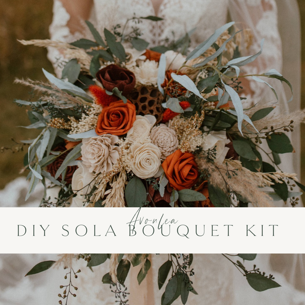 How to make a bridal bouquet using sola wood flowers (DIY Kit) 