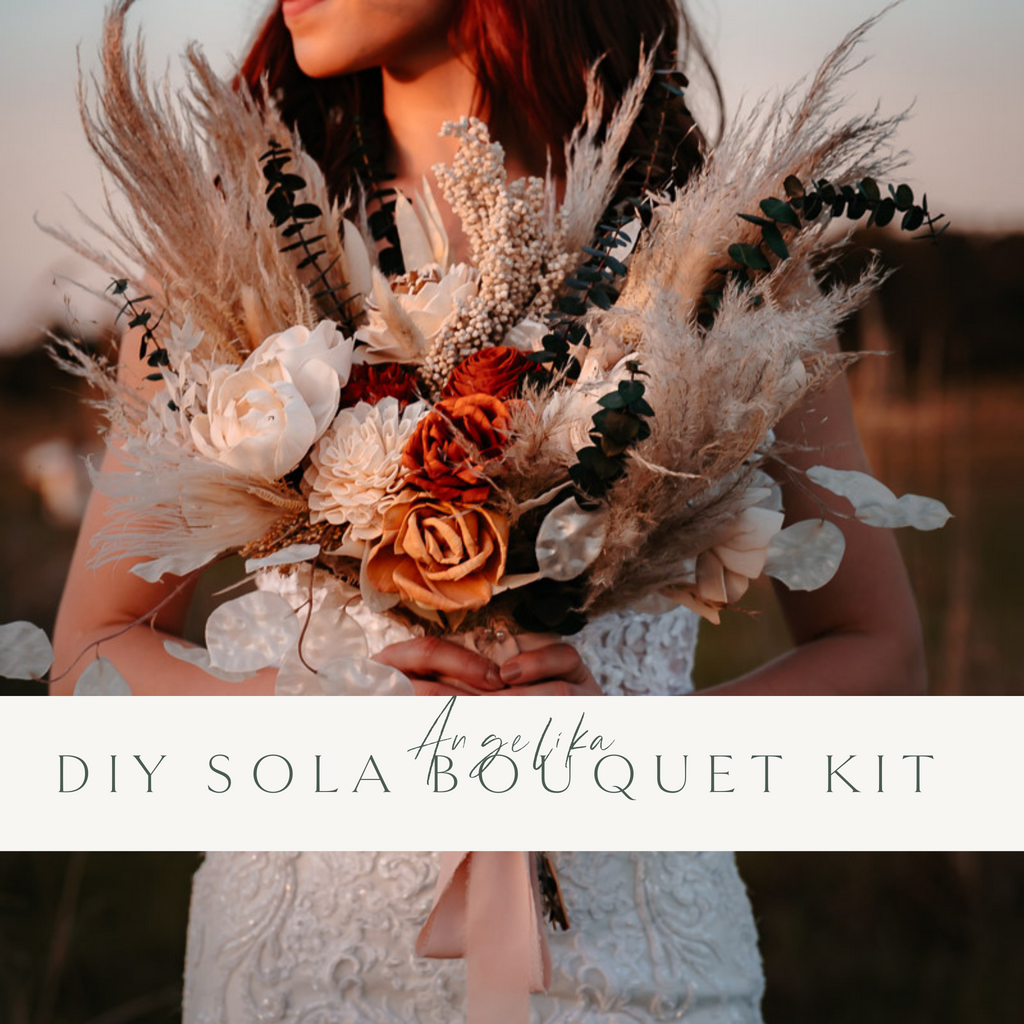 DIY Kit | Wood Flower Bouquet + Sola Wood Flowers, Alexandra Collection